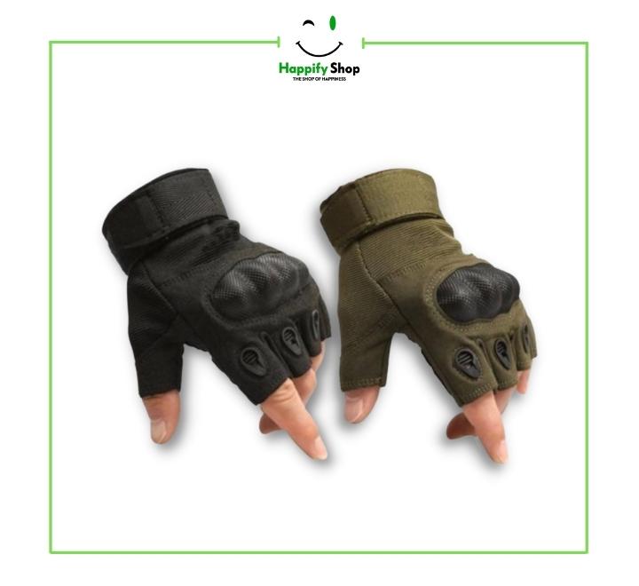 Fingerless Tactical Bikers Gloves- Highly Durable and Strong
