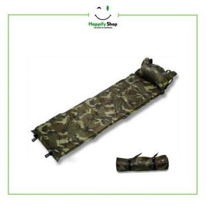 Inflatable Air Sleeping mat With Pillow – Camouflage