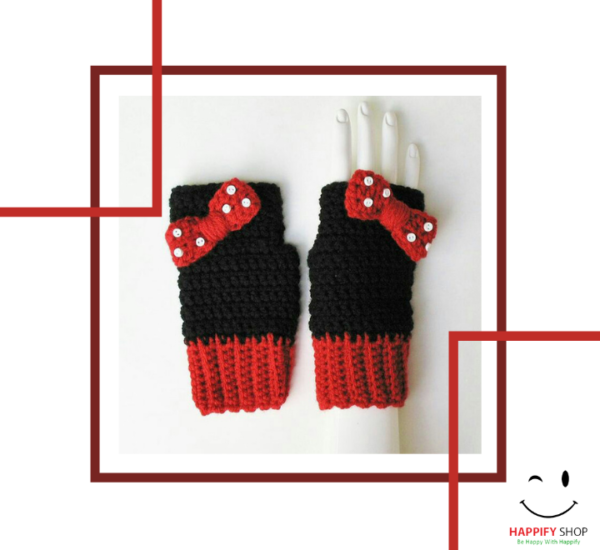 Crochet Gloves for Girls