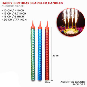 Sparking Candles for Birthday Party