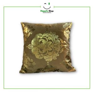Golden printed cushion cover-Best choice of decoration