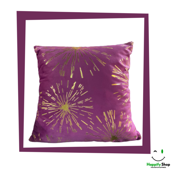 Purple starburst Velvet cushion cover- Perfect for your sofas