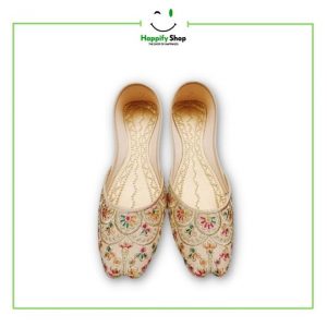 Finely thread skin handmade embroidered khussa