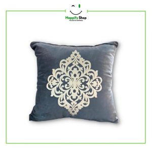 Damask cushion cover- Grey and White- Best Stylish Support for Room