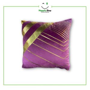 Urban flair Purple Foil Printed Cushion cover- Best Room Decorate