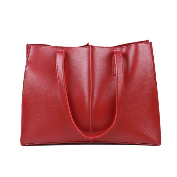 Happisyshop red leather classic bag
